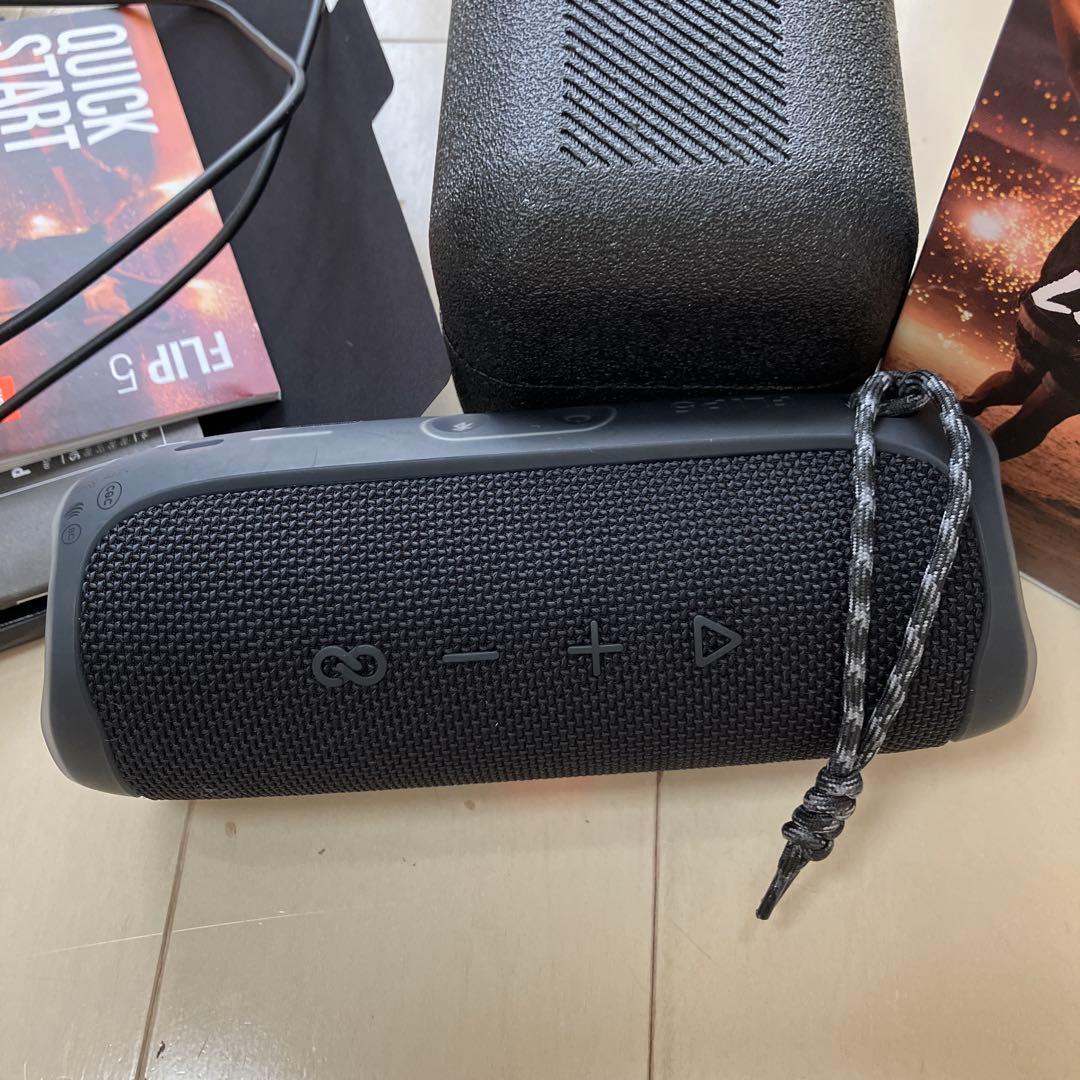JBL FLIP5 ワイヤレススピーカー 黒　付属品全てあり　ジャンク