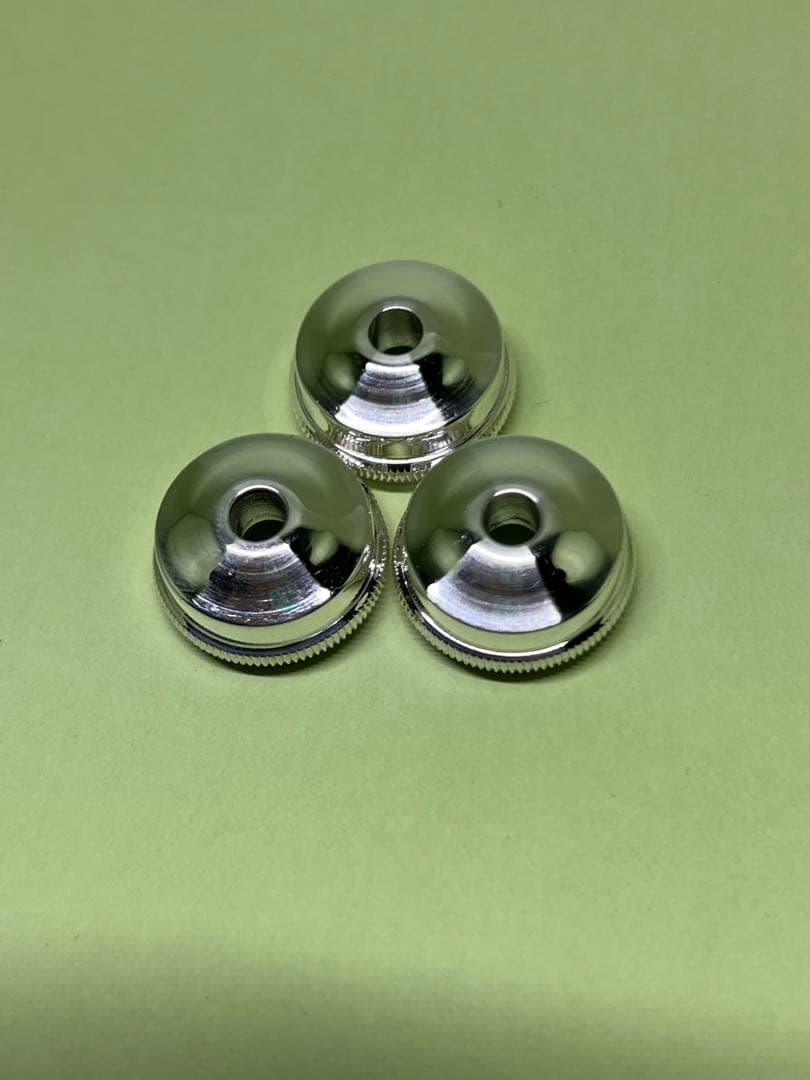 美品　バック純正 ヘビーボトムキャップ(銀メッキ仕上げ)