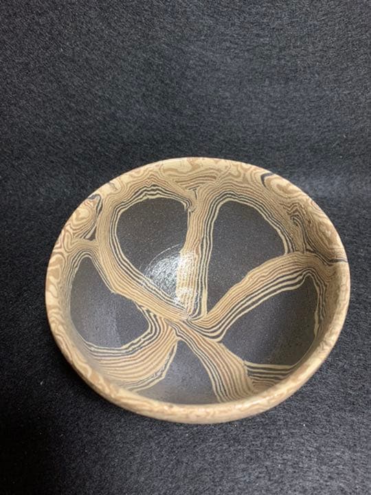 水野双鶴　煉込 茶碗