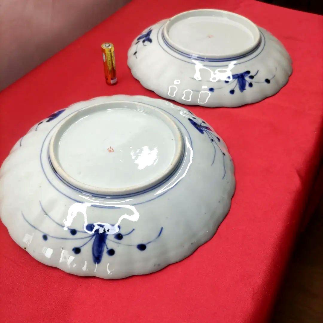 有田焼　伊万里焼　古伊万里　金彩　色絵　大皿　平皿　盛り皿　7寸皿2客セット