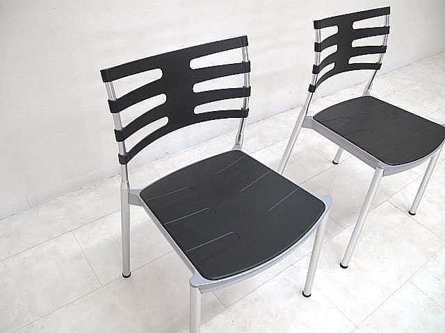 【展示品】フリッツハンセン「アイスチェア」スタッキングチェア 2脚セット約14万