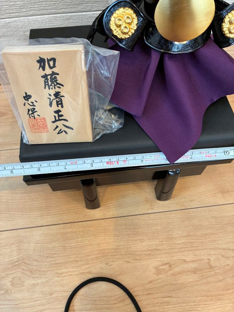 新品　兜飾り　加藤清正デザイン　忠保作