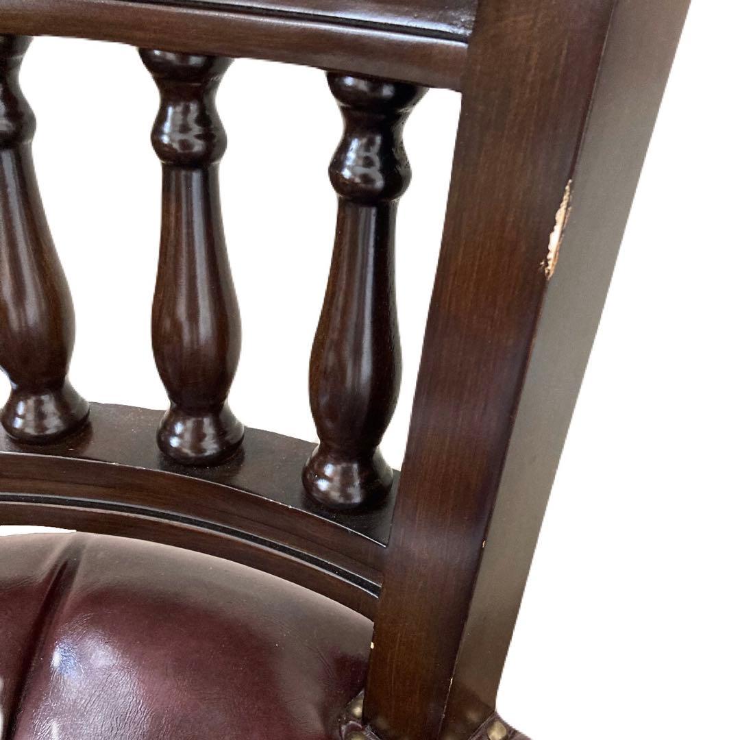 【8月末まで限定サマーSALE！】デスクチェア　チョコレートブラウンヴィンセント