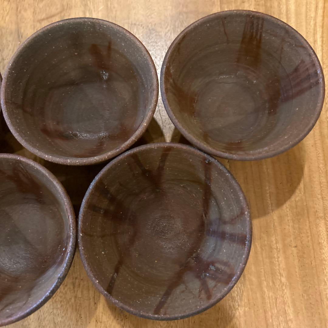 備前焼　作家物　火襷　小鉢　五個