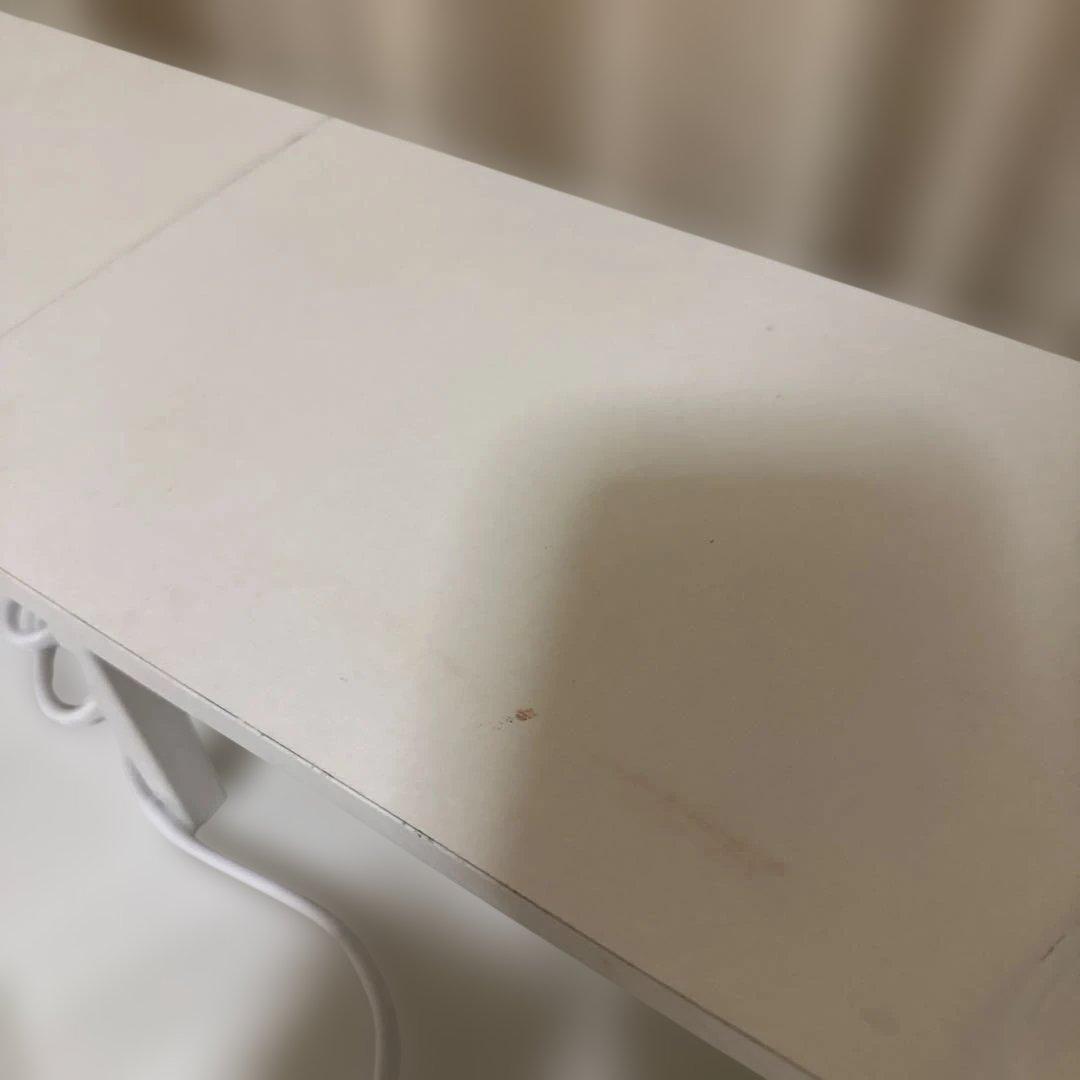 ホワイト L字型パソコンデスク