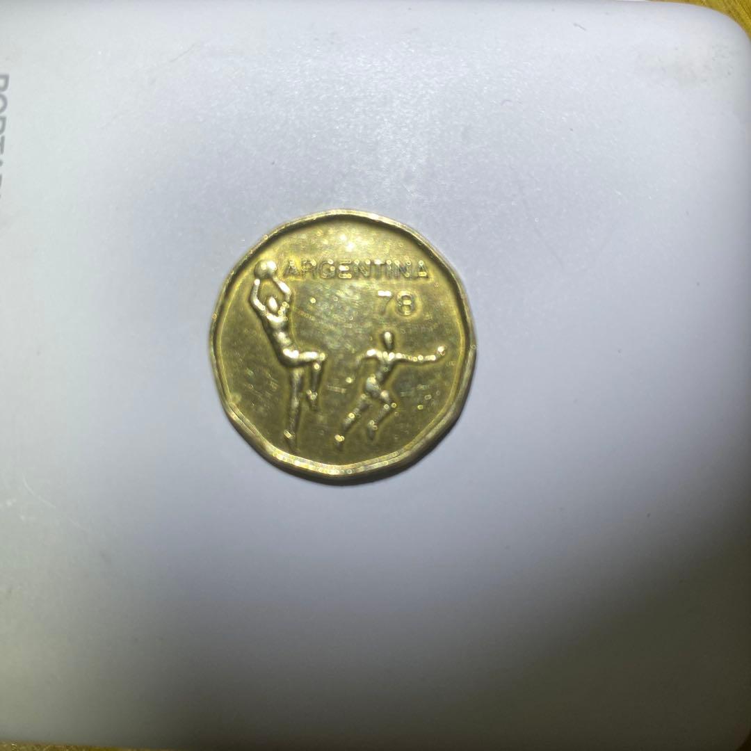 アルゼンチン　ワールドカップ記念硬貨　78'