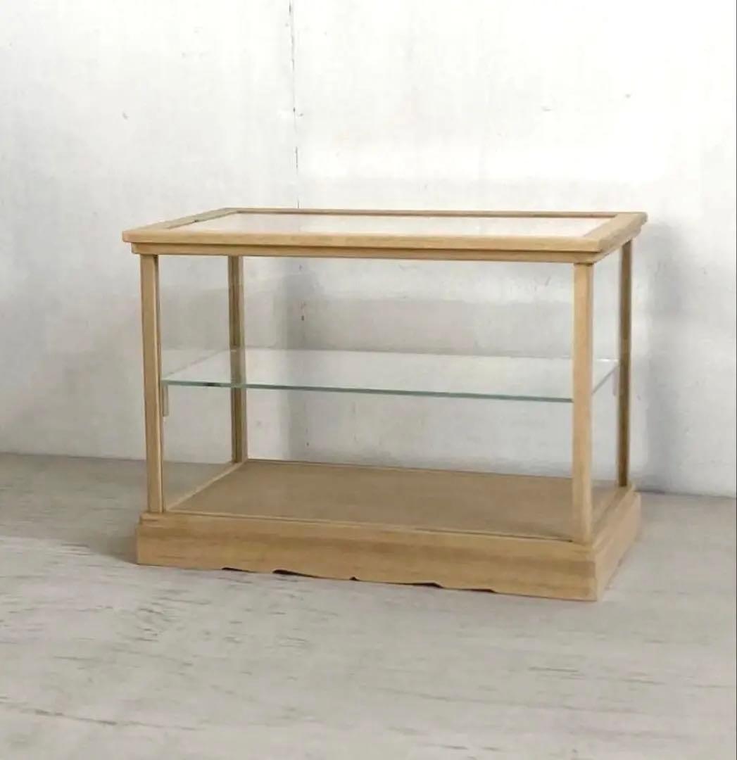 アンティーク木製ガラスショーケース