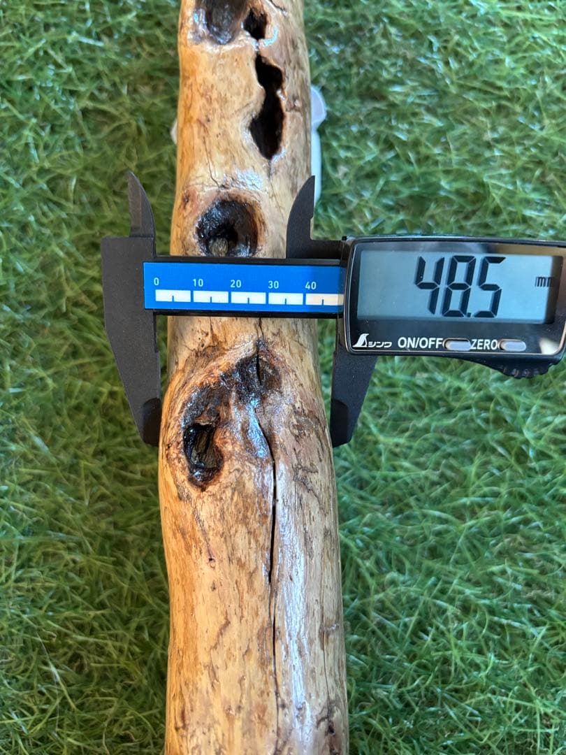 流木　ドアハンドル　ドアノブ　取手　長さ60cm うろ　空洞　超希少