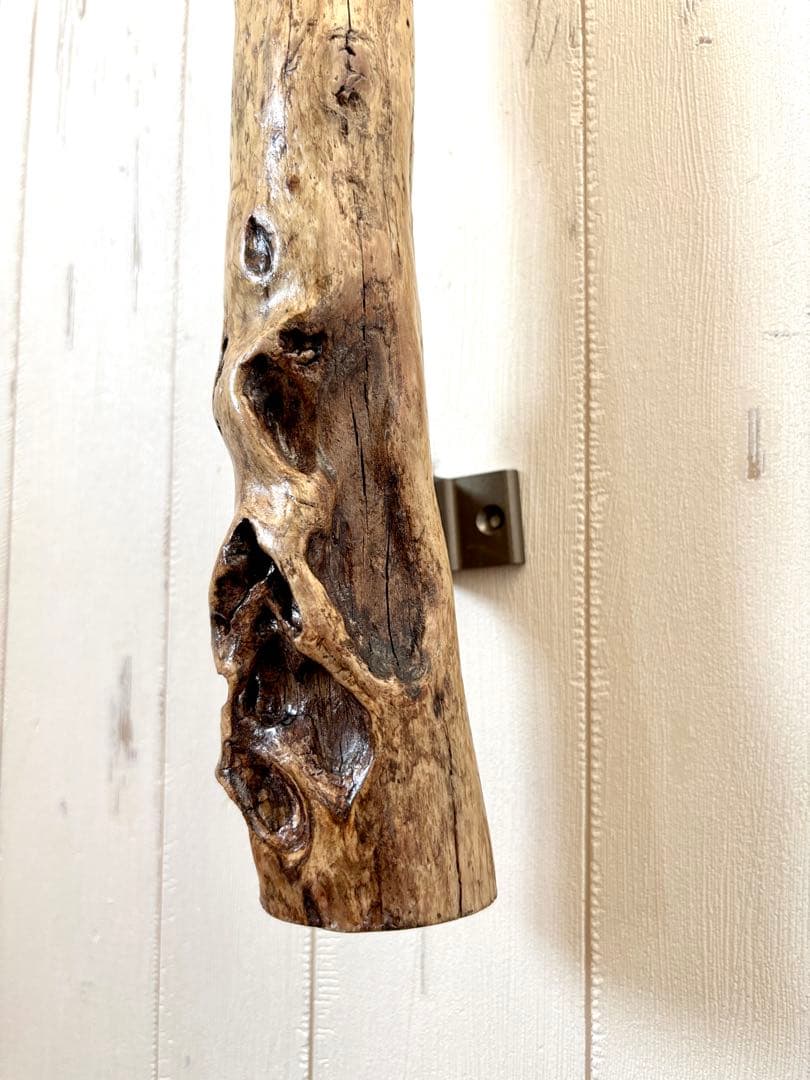 流木　ドアハンドル　ドアノブ　取手　長さ60cm うろ　空洞　超希少