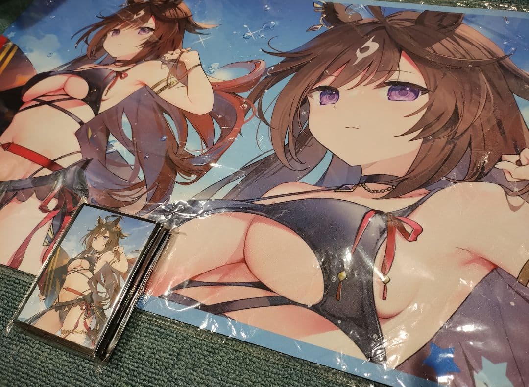 ウマ娘 ドゥラメンテ 水着 スリーブ プレイマット プレマ 白詰草