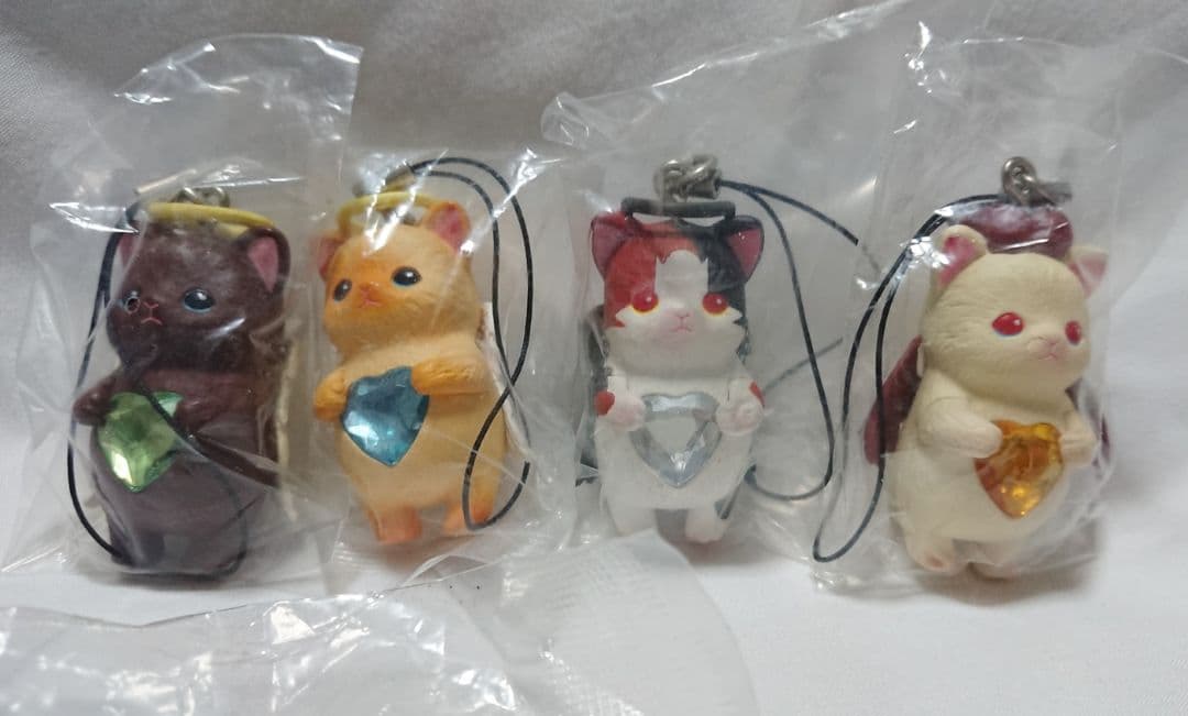 らぶねこ　マスコットストラップ　エンジェルVSデビル　全7種セット　新品　激レア