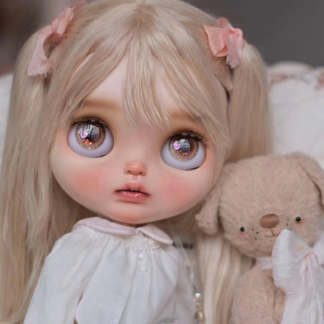 カスタムブライス 海外作家様 人形 かわいい 透明感 幼い ツインテールちゃん