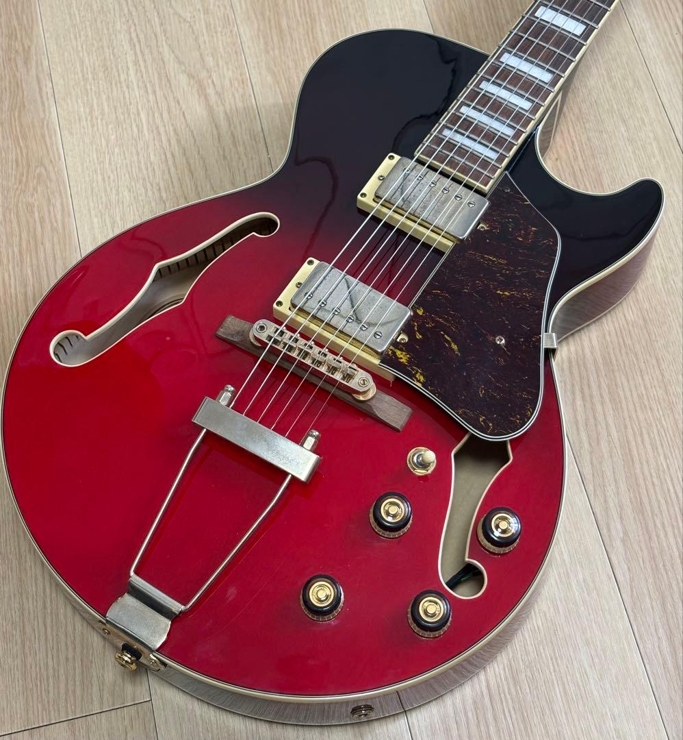 Ibanez フルアコ AG75G 赤系