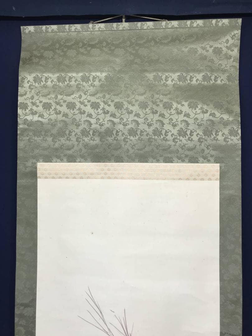 【真作】橋本陵華/芙蓉に小禽図/花鳥図/掛軸/名家伝来/AC-331