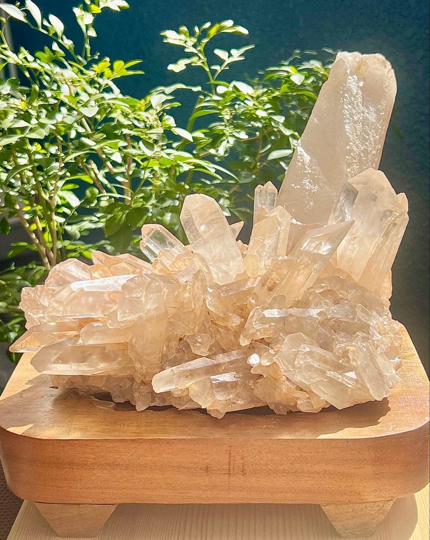 レア　超BIG 天然ピンク　マニカラン産　クラスター【3 ㌕】　置物　風水