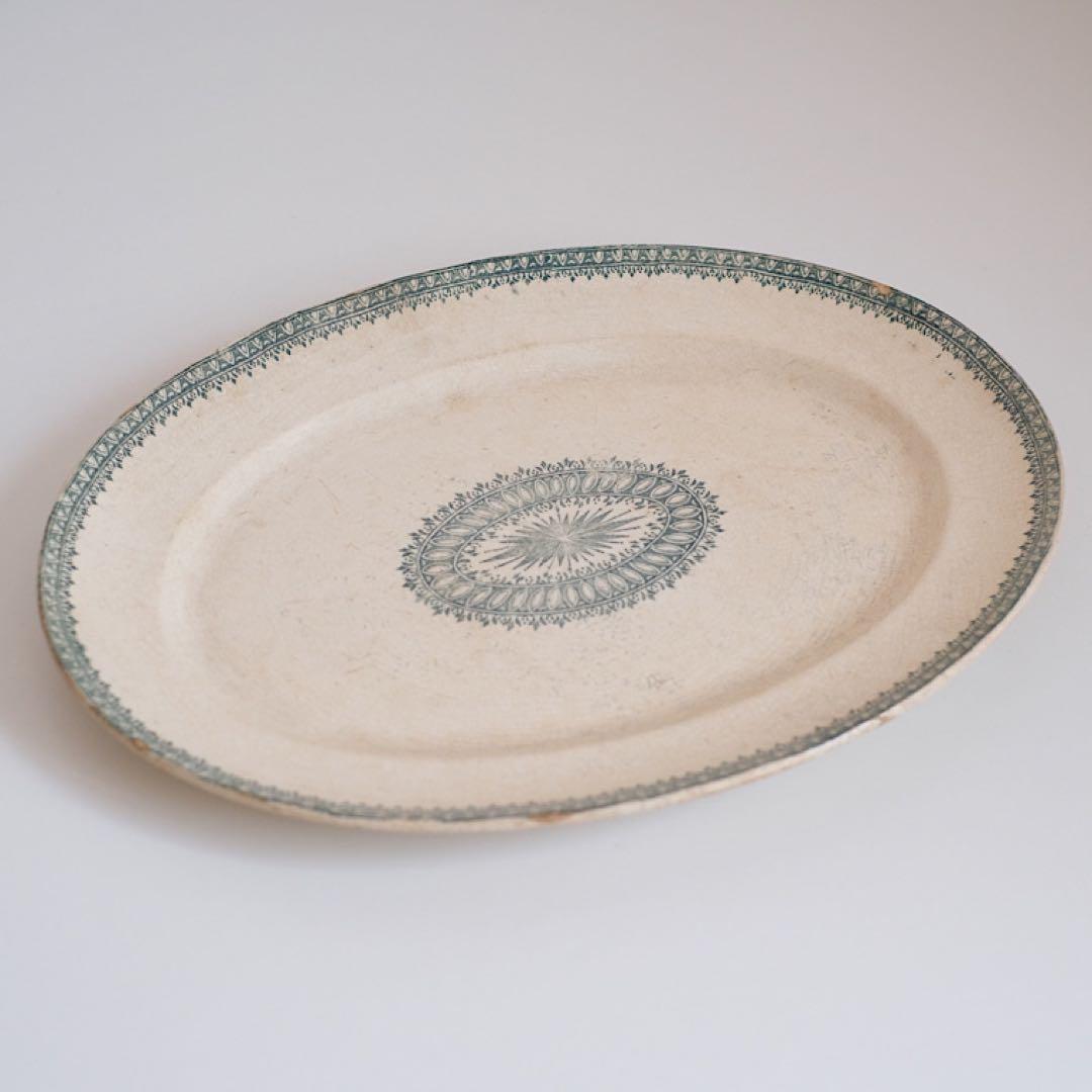 Creil Et Montereau/oval plate クレイユモントロー窯