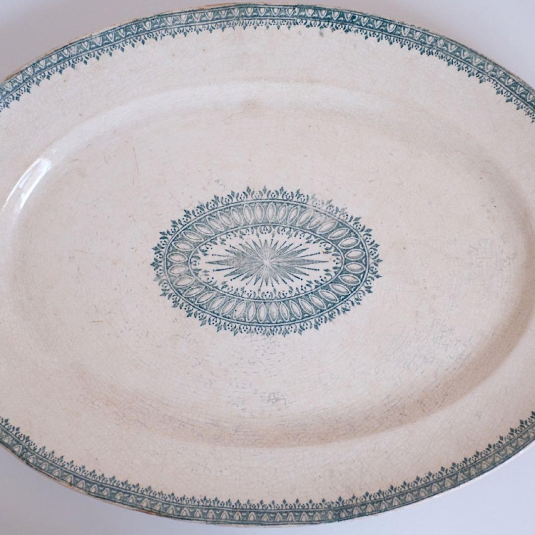 Creil Et Montereau/oval plate クレイユモントロー窯