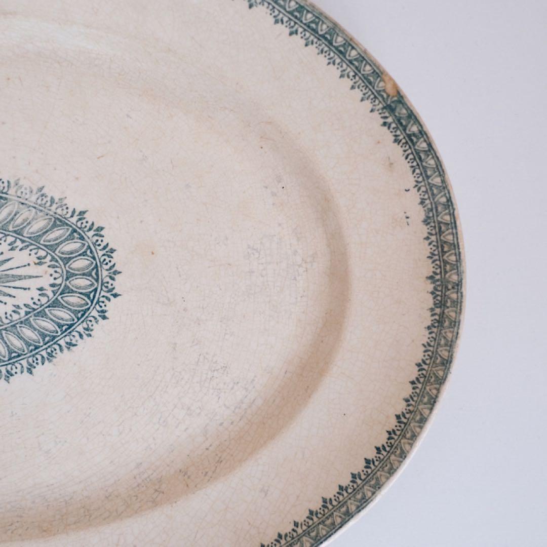 Creil Et Montereau/oval plate クレイユモントロー窯