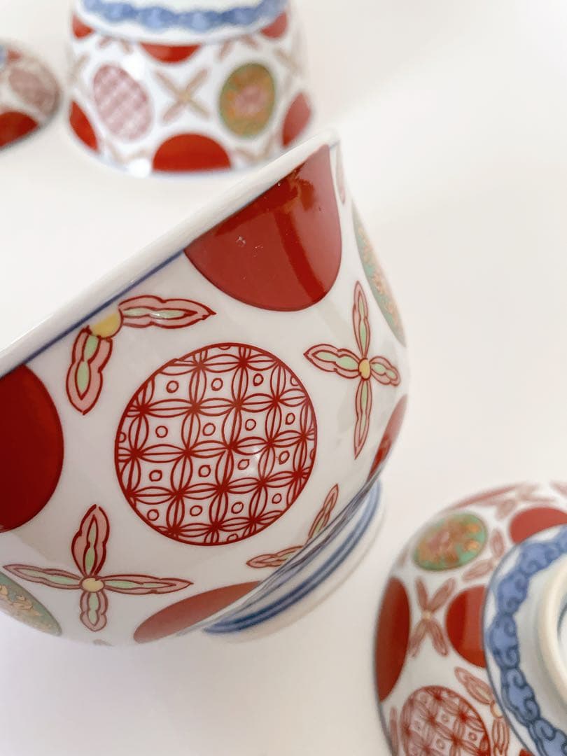 希少 最高級 有田焼 其泉 丼 小どん 金彩 赤絵 丸紋 古伊万里 蓋付