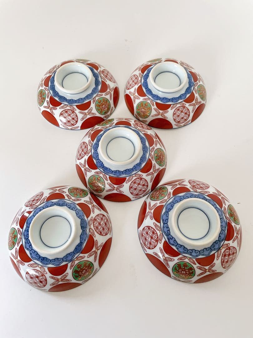 希少 最高級 有田焼 其泉 丼 小どん 金彩 赤絵 丸紋 古伊万里 蓋付