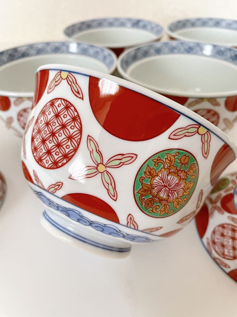 希少 最高級 有田焼 其泉 丼 小どん 金彩 赤絵 丸紋 古伊万里 蓋付