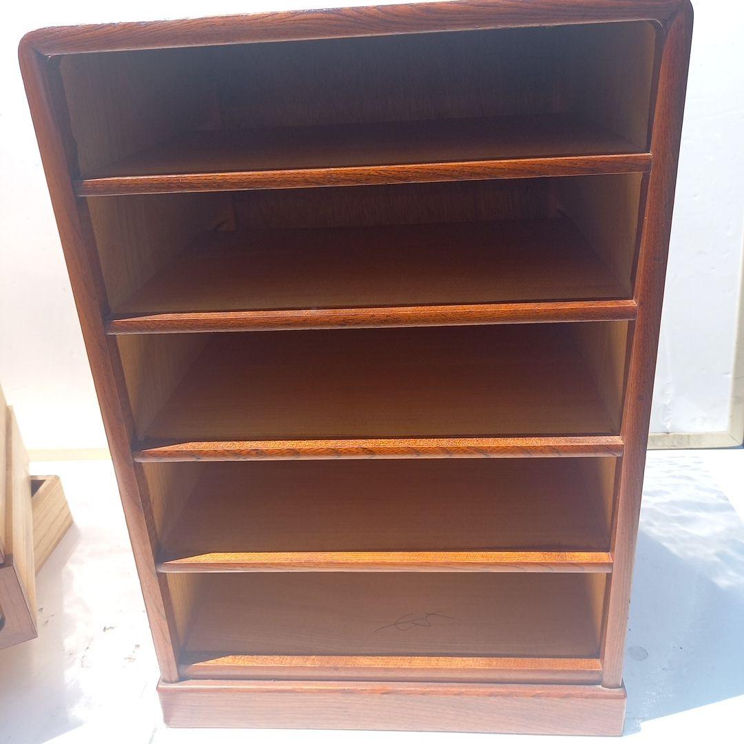 民芸調﨔材縦長引出し箱