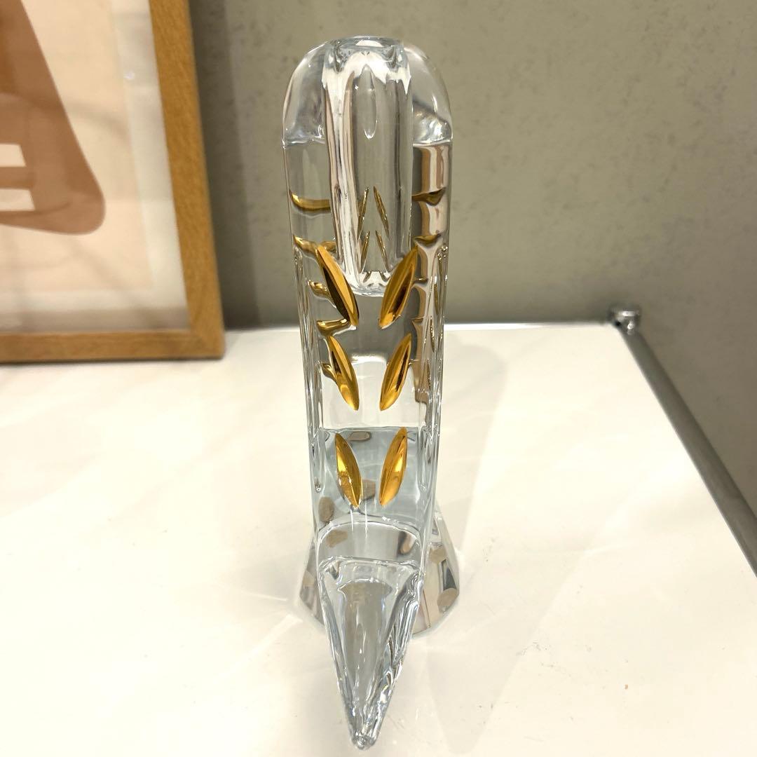 【Baccarat バカラ】ファウナクリストポリス トリ 花瓶　一輪挿し