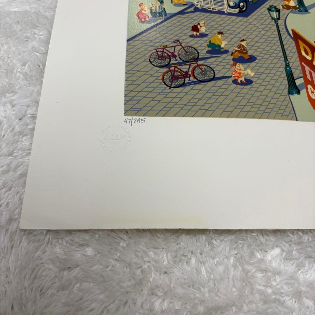 ヒロヤマガタ サン・ラザール駅 1986年 シルクスクリーン 直筆サイン