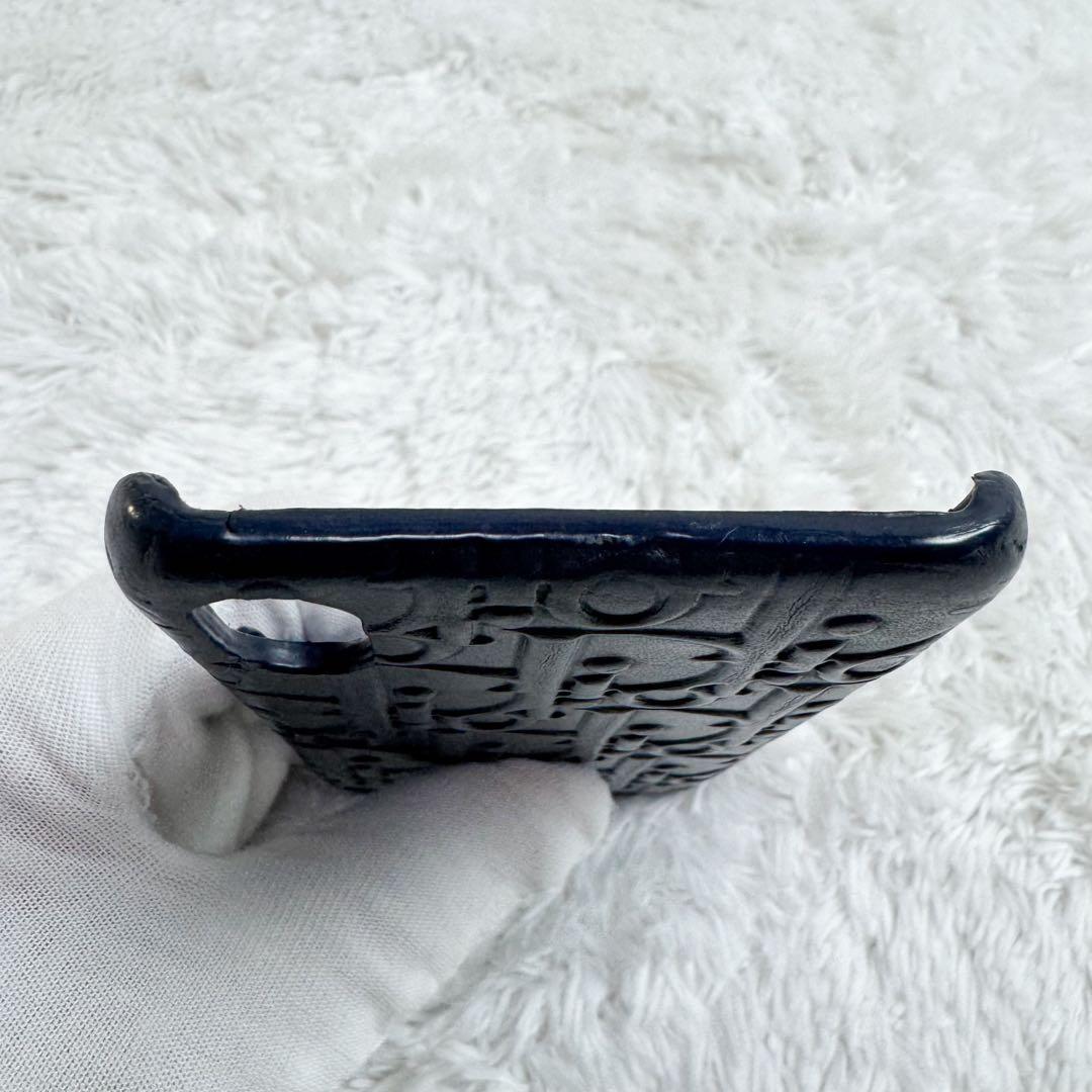 Christian Dior スマホケース レザー オブリーク エンボス加工