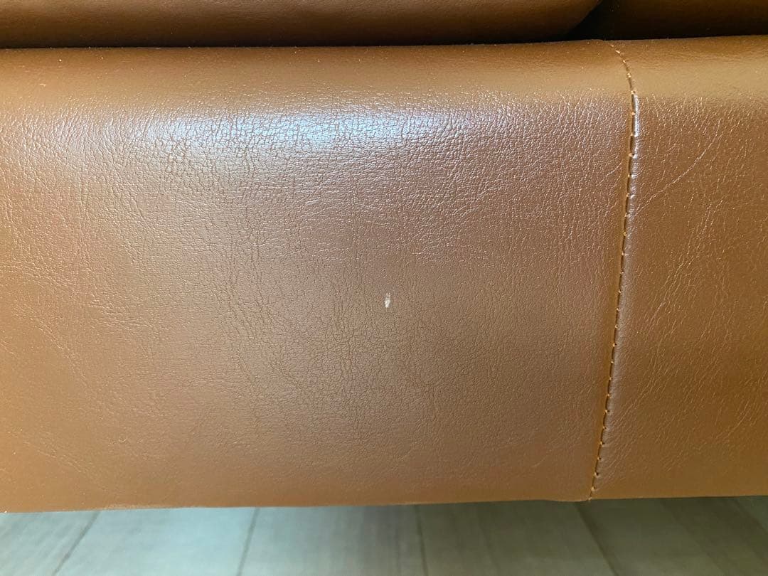 送料込み！ 3人掛けソファ　合成皮革　フェイクレザー