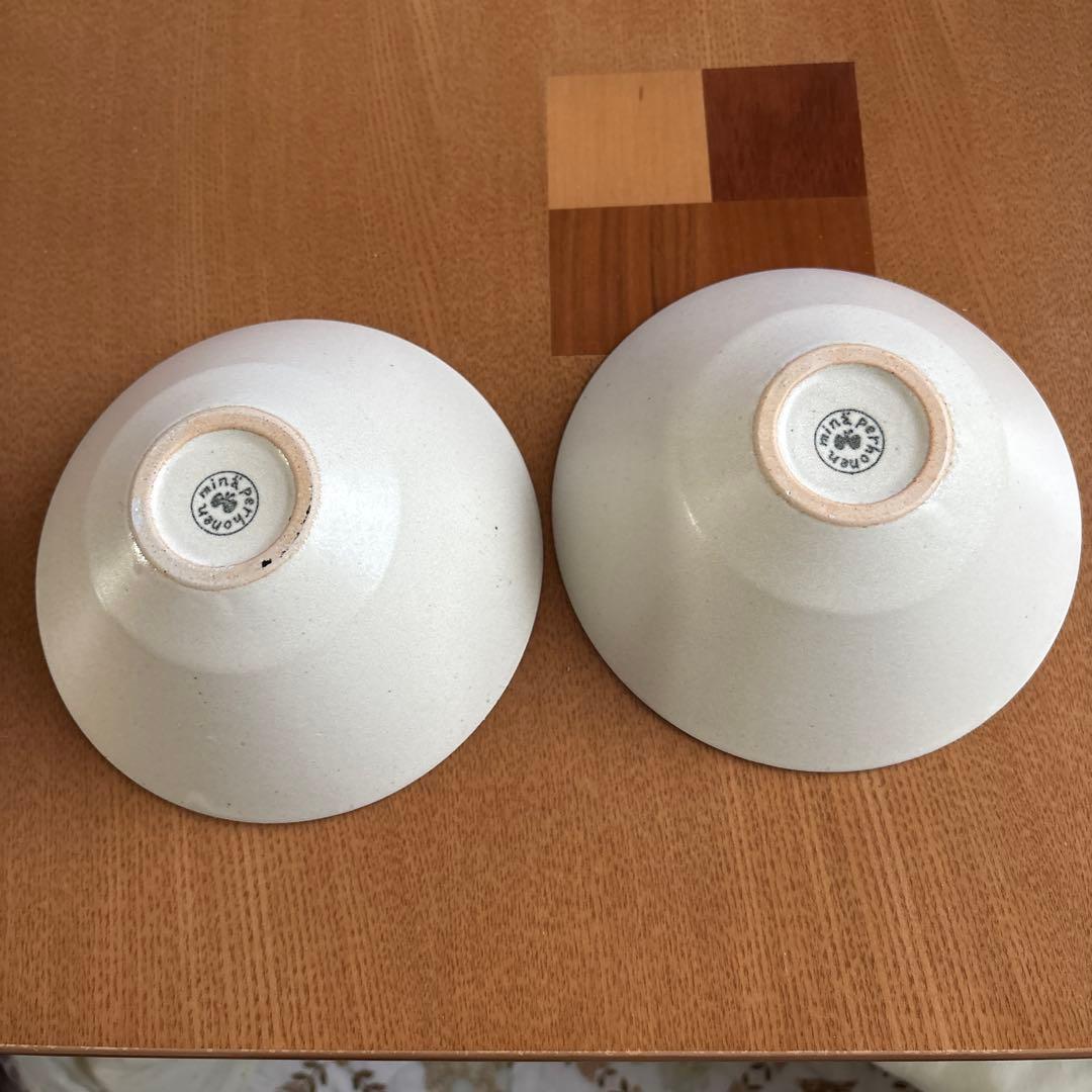 ミナペルホネン　タンバリン mina perhonen ボウル　ホワイト　2枚
