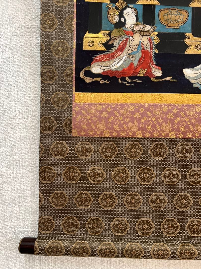 極上 掛軸•仏画•手書き•木箱