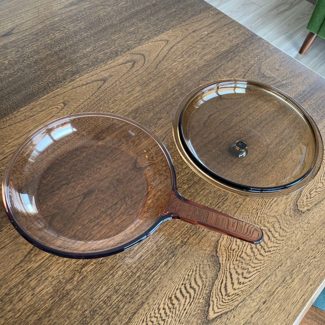 vision ビジョン両手鍋　フライパン　3点セット　耐熱ガラス　フランス