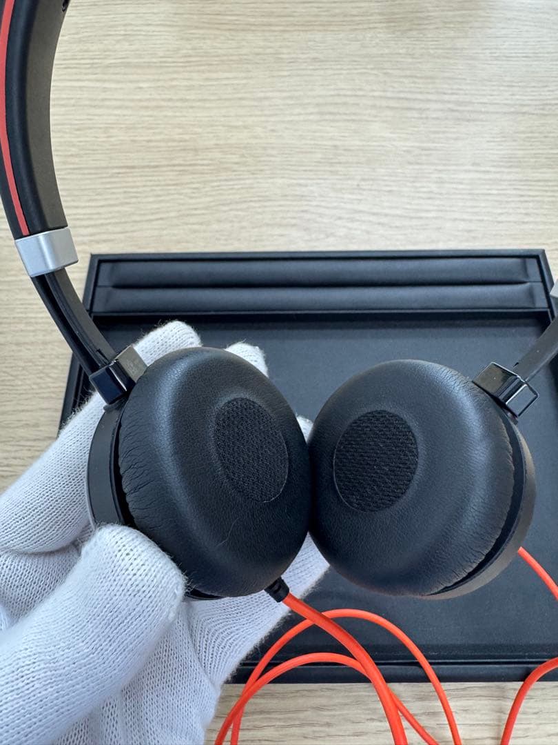 Jabra 有線ヘッドホン ブラック/オレンジ