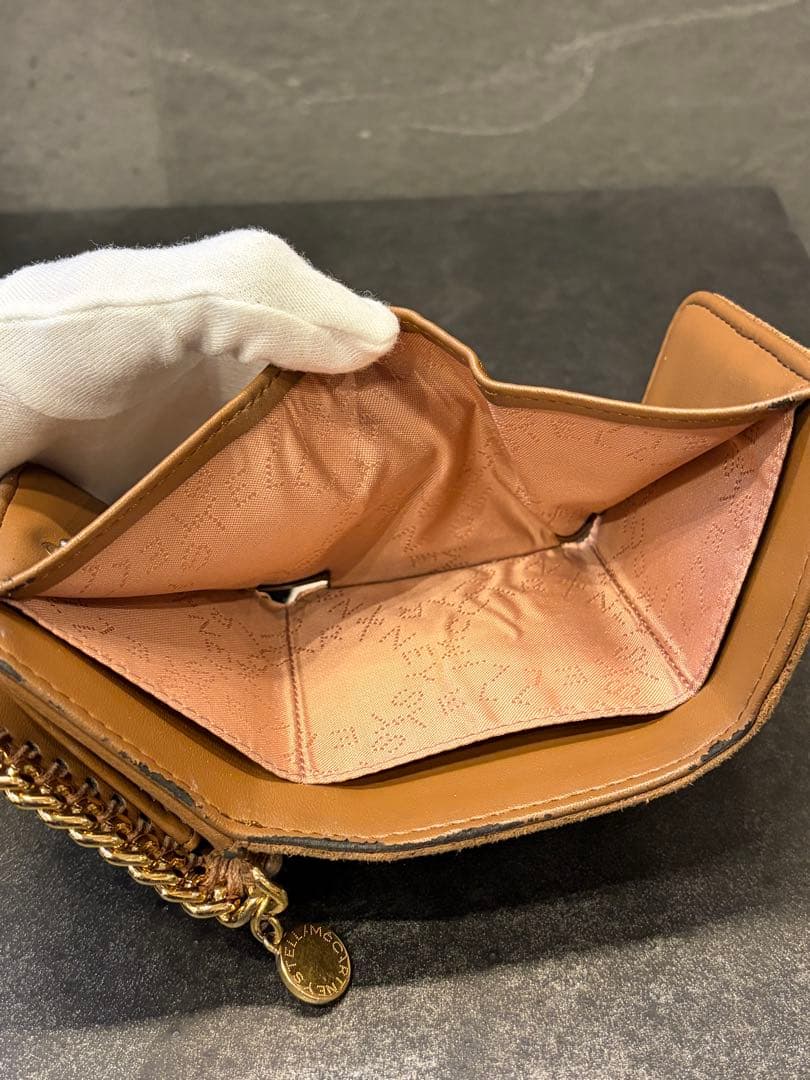 ステラ マッカートニー 三つ折り財布 ミニ FALABELLA ブラウン