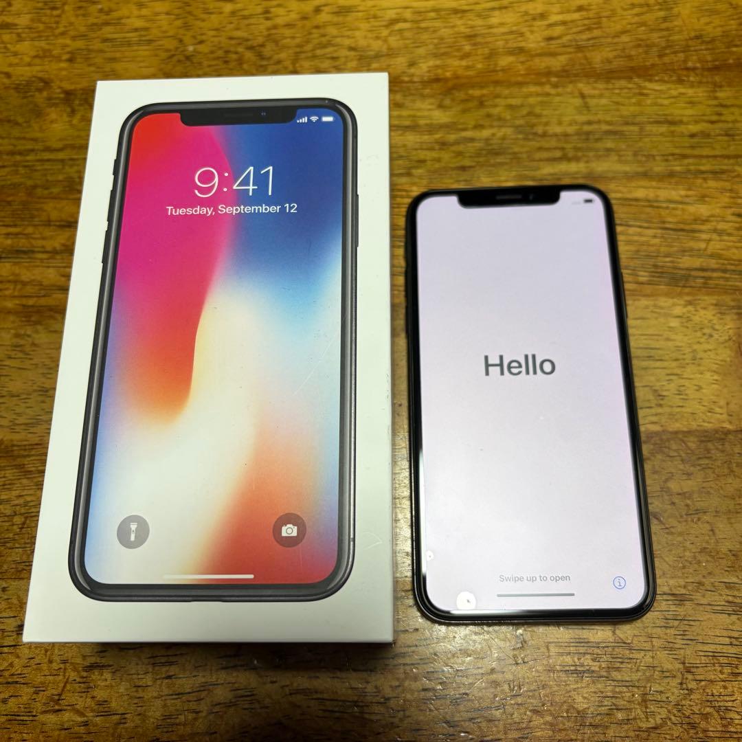 Apple iPhone X スペースグレー 本体