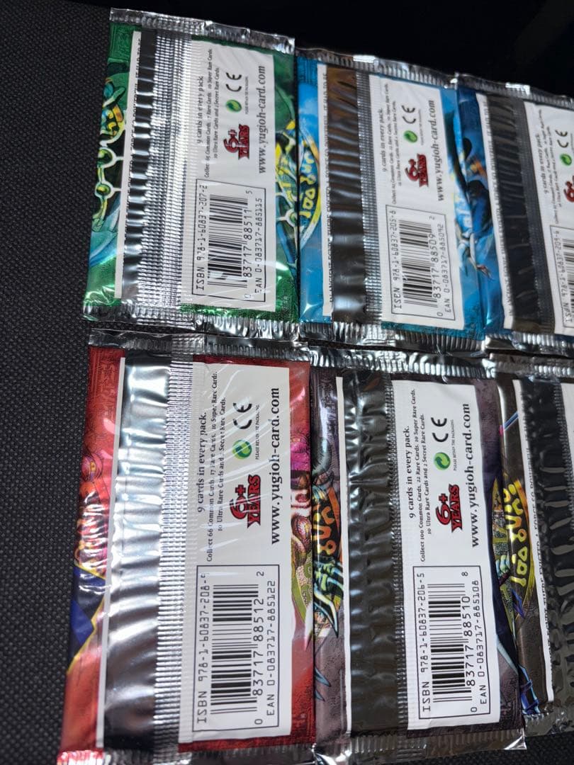 遊戯王 未開封パック 6種 特典カード3種 2010年