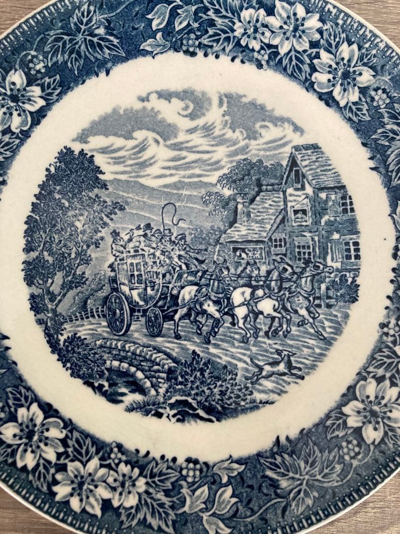 Oxford 皿 飾り皿 イギリス 馬 馬車 ヴィンテージ アンティーク レトロ