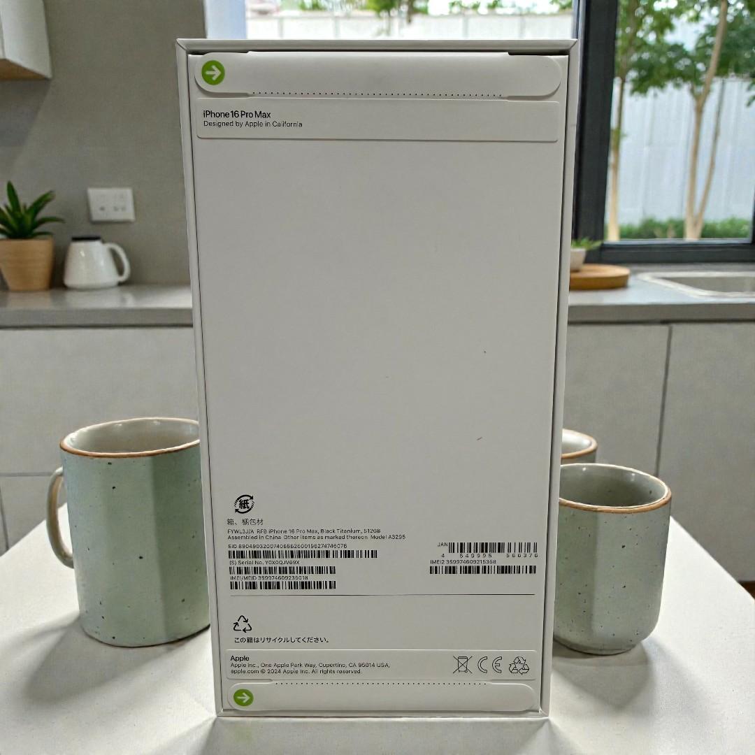 新品未開封 iPhone 16 Pro MAX 512GB ブラックチタニウム
