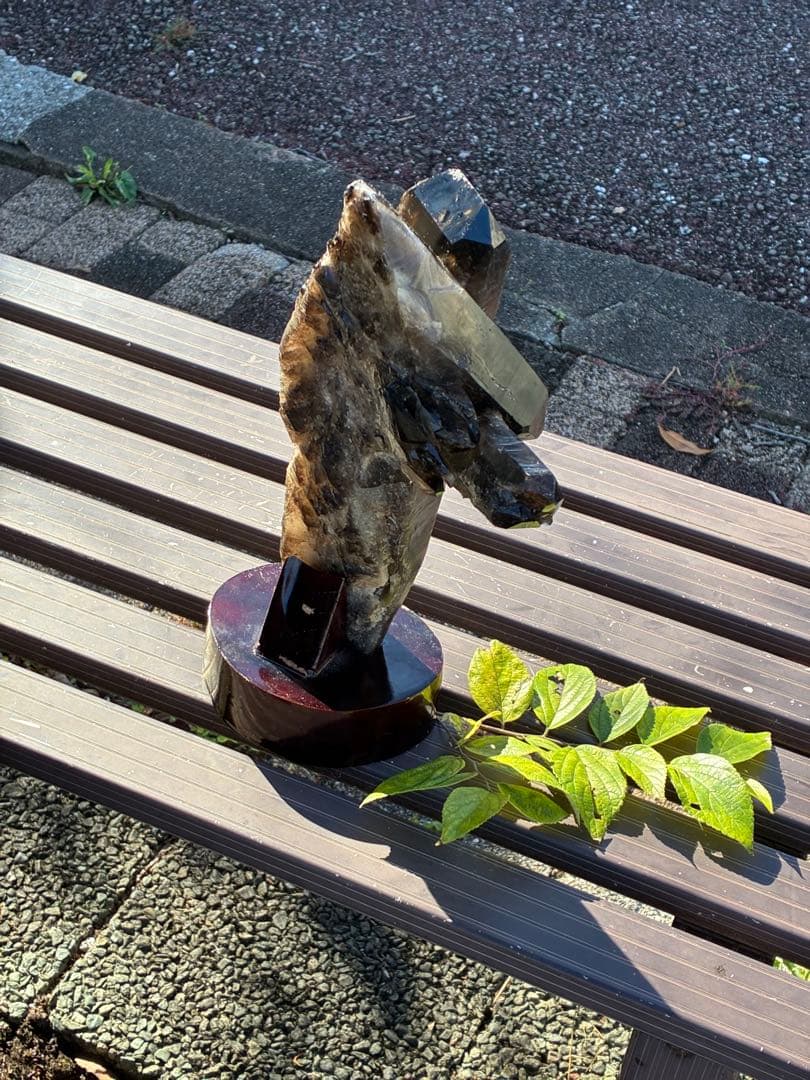 モリオン3キロ自然結晶 置物