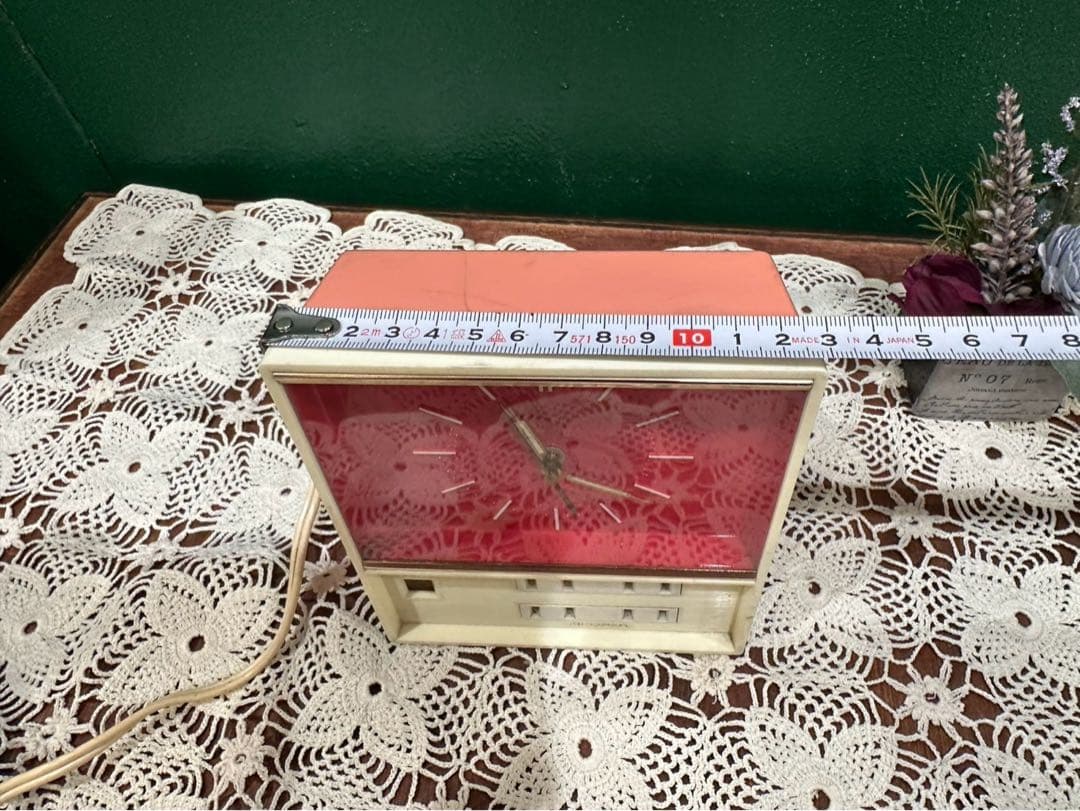 ナショナル 置時計 昭和レトロ 当時物 インテリア レトロポップ スペースエイジ