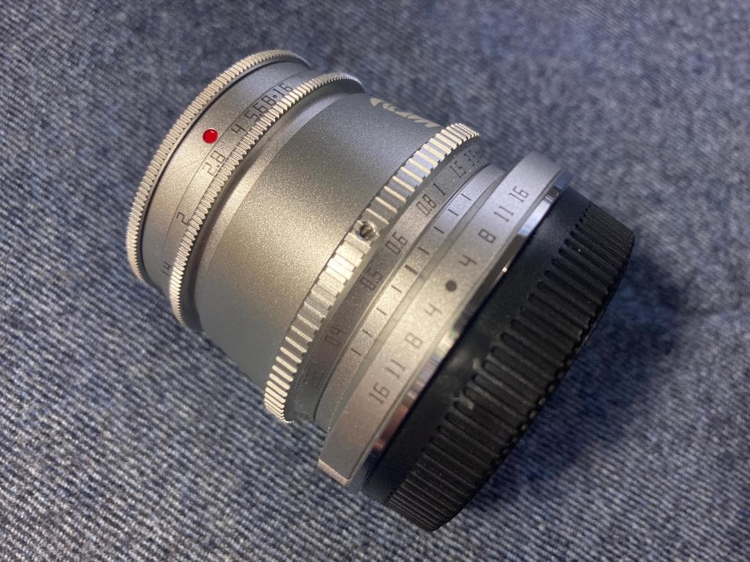 シルバー 美品◆銘匠光学 TTArtisan 35mm f1.4 C (M43)