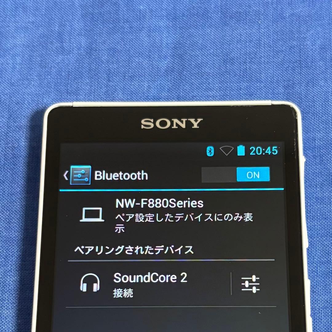【超美品】SONY ウォークマン　NW-F885 16GB しろ　5449