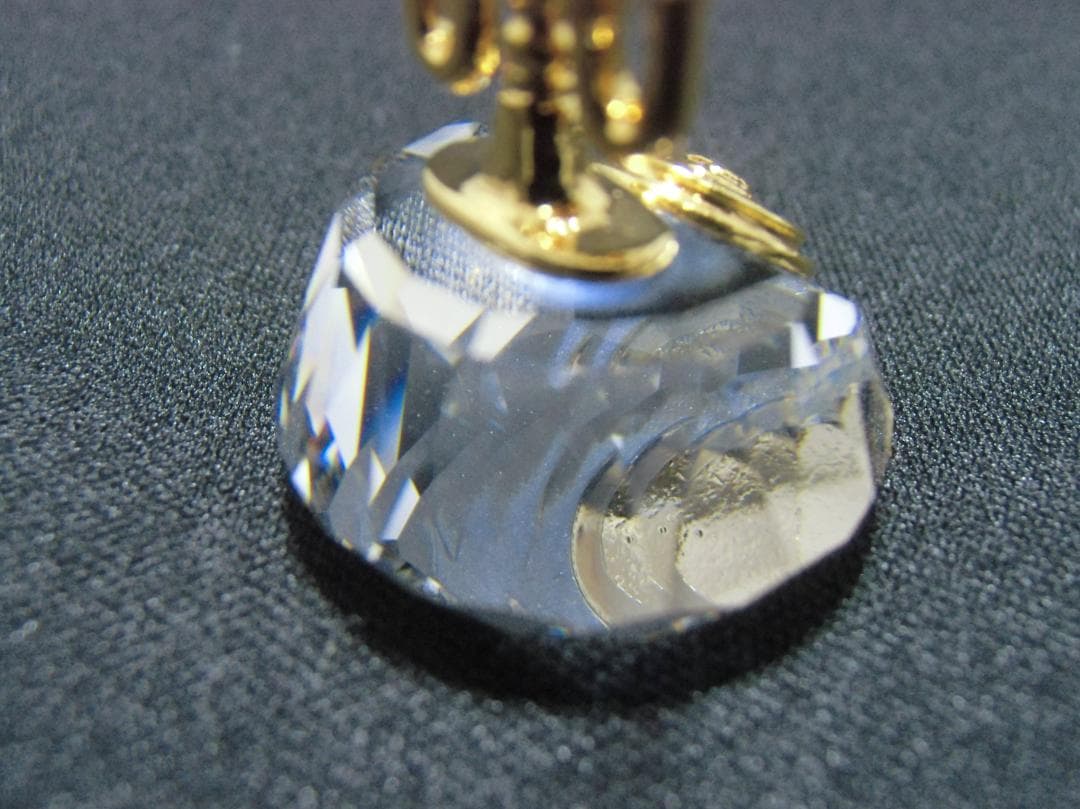 SWAROVSKI カットクリスタル 電話型置物　A039