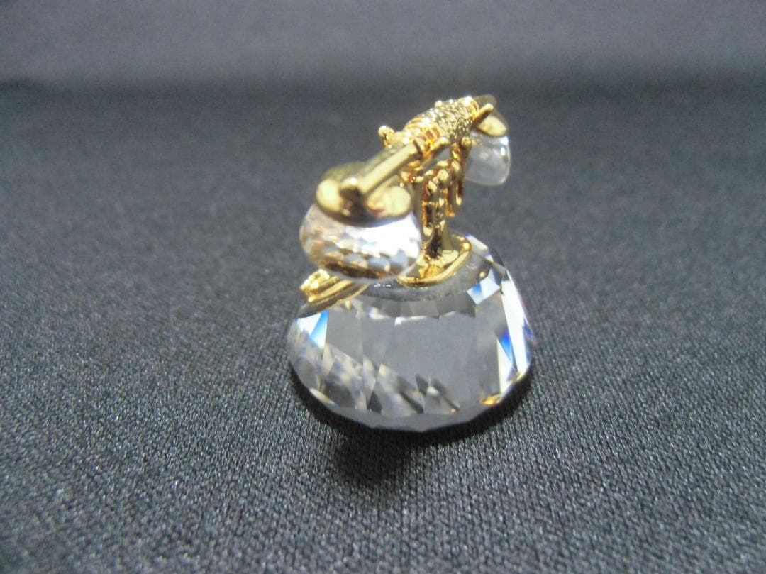 SWAROVSKI カットクリスタル 電話型置物　A039