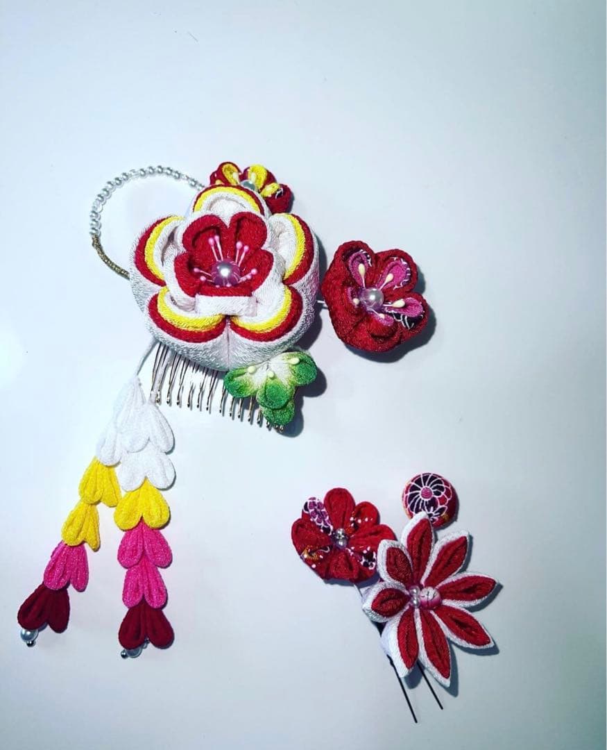 ハンドメイド つまみ細工 七五三 髪飾り