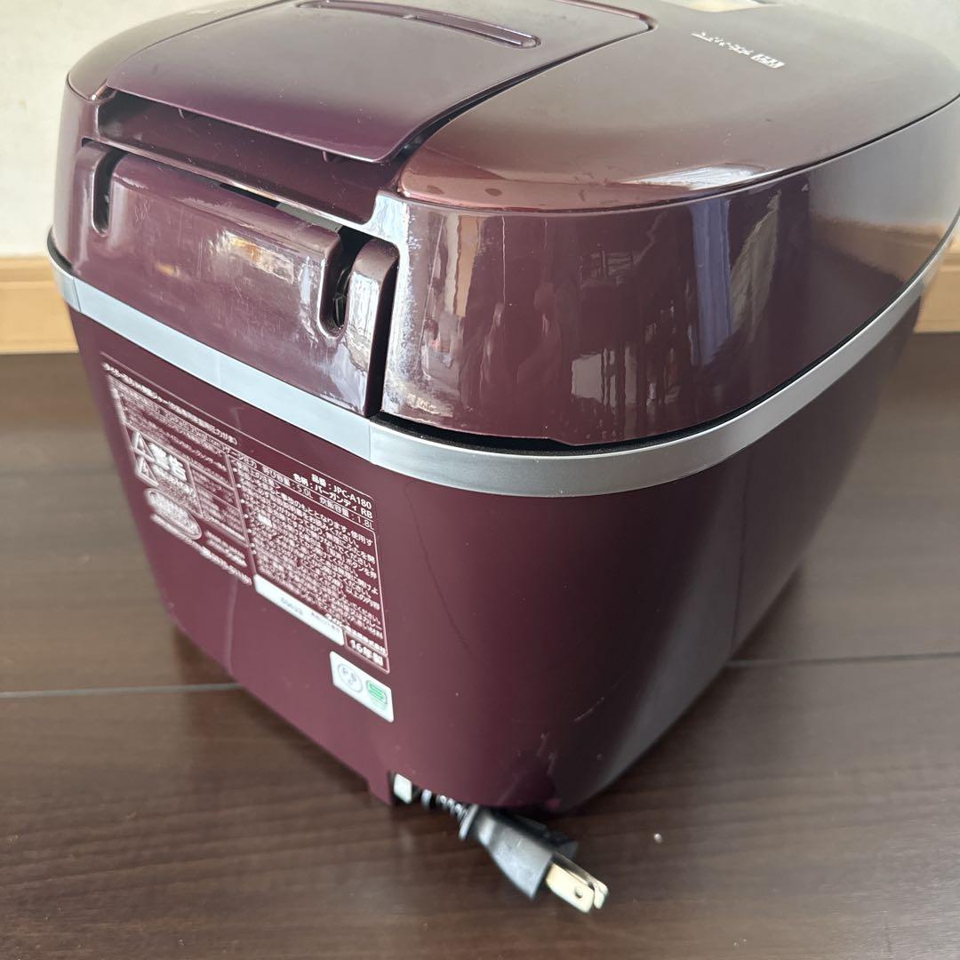 TIGER 圧力IH 炊飯ジャー10合　JPC -A180 バーガンディ
