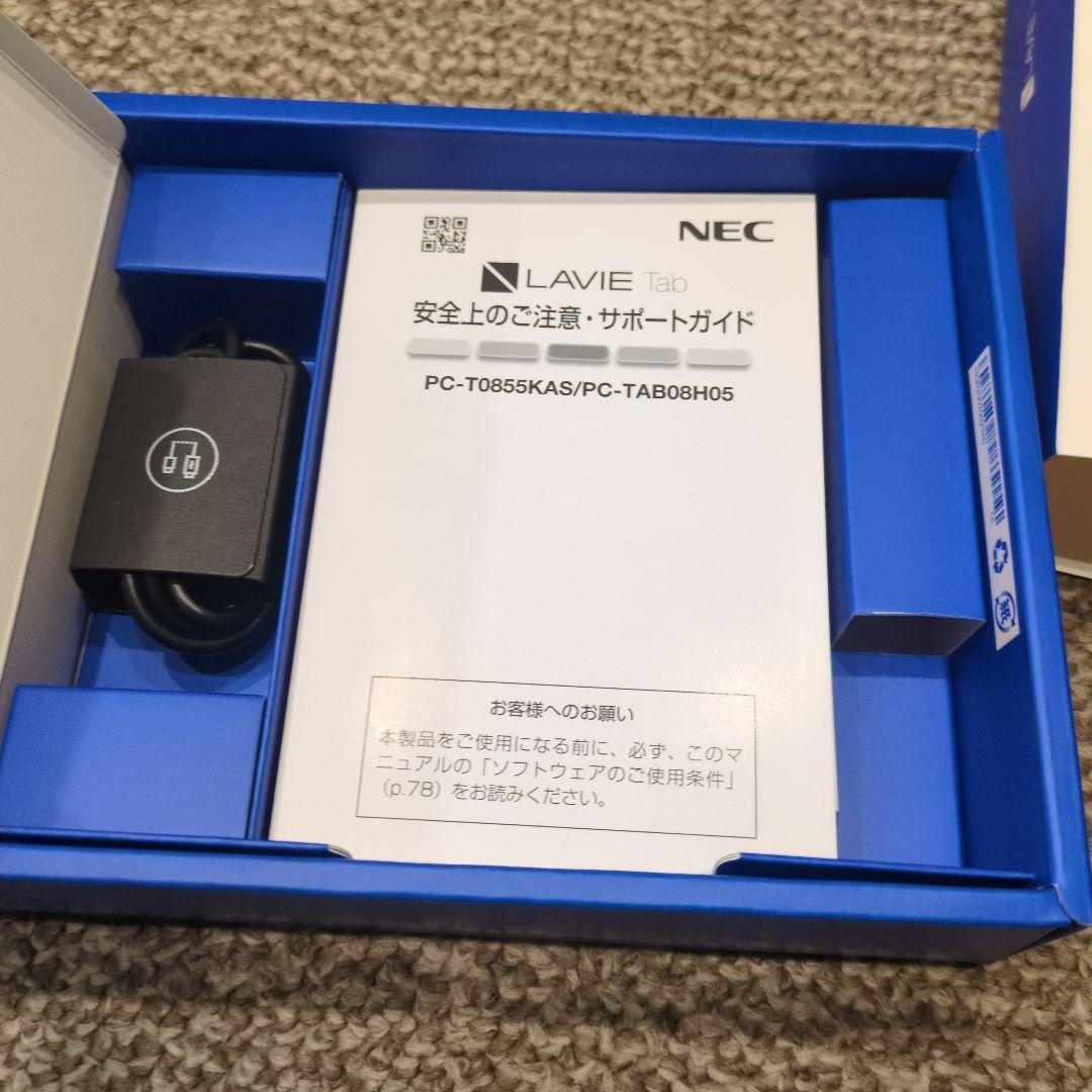ほぼ新品 nec lavie tab t8 タブレット PC-T0855KAS