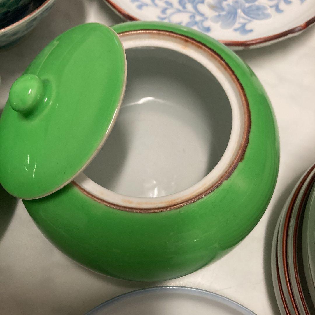 雅峯窯セット　有田焼　伊万里焼　茶碗蒸し　茶器　茶碗　大皿　中皿　小皿