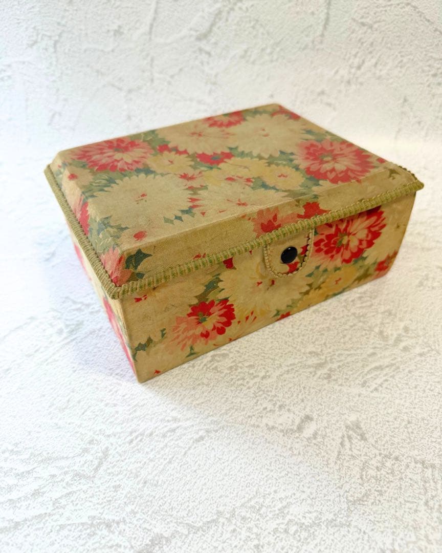 アンティークカルトナージュ　引き出し付BOX